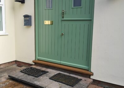 Bordered Front Door with Stable Door