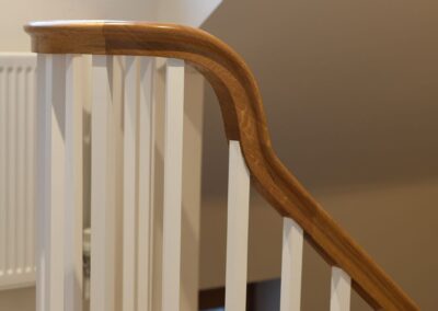 Oak Handrail and Painted Spindles Staircase