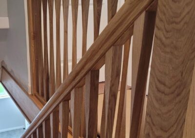 Bespoke Staircase and balustrade with Twisted Spindles