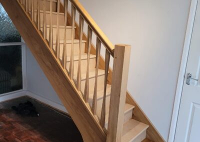 Bespoke Staircase with Twisted Spindles